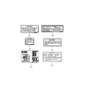 autocollants de sécurité Kymco Grand Dink 2 temps Argent