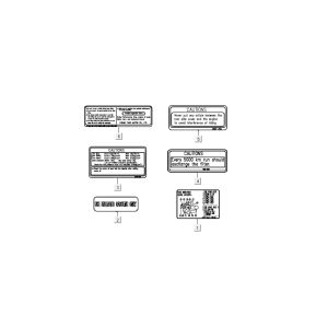 Autocollants de sécurité Kymco B&W LC 2 temps argent