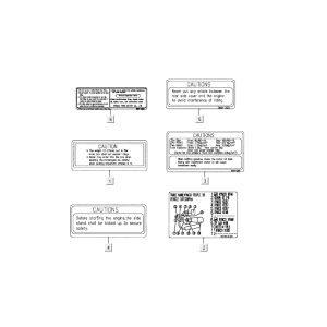 Autocollants de sécurité Kymco People 2 temps rouge