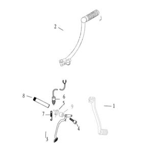Commutateur/pédale de démarrage AGM Caferacer
