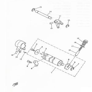 Tambour de sélection Yamaha DT-50 MX