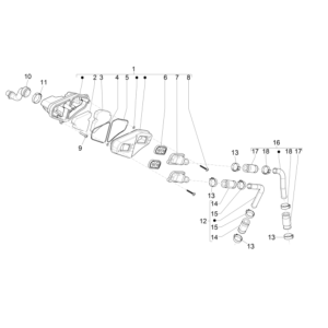Alimentation en air secondaire Piaggio NRG Power 50 2 temps LC Euro 4