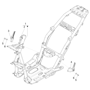 Châssis Piaggio NRG Power 50 2 temps LC Euro 4