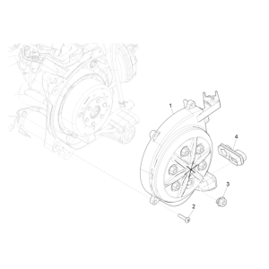 Cache volant Piaggio NRG Power 50 2 temps LC Euro 4