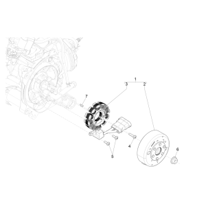 Allumage - Stator - Volant moteur Piaggio NRG Power 50 2 temps LC Euro 4