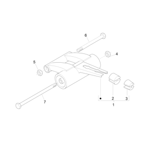 Suspension moteur Piaggio NRG Power 50 2 temps LC Euro 4