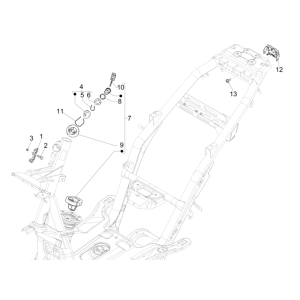 Serrure d'allumage Piaggio NRG Power 50 2 temps LC Euro 4