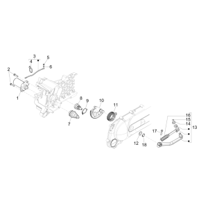 Démarreur - Bendix Piaggio NRG Power 50 2 temps LC Euro 4