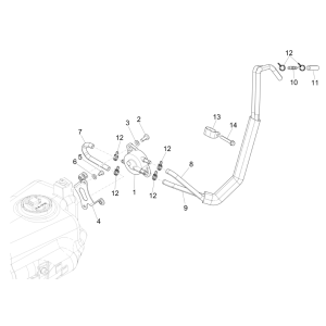 Pompe à essence Piaggio NRG Power 50 2 temps LC Euro 4