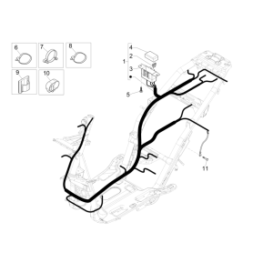 Groupe de câbles principal Piaggio NRG power H2O E4