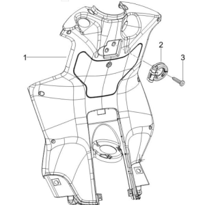 Protège-jambes Piaggio NRG Power 50 2 temps LC Euro 4