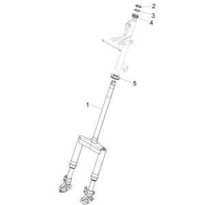 Fourche avant - Casque Piaggio NRG Power 50 2 temps LC Euro 4