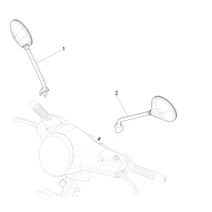 Rétroviseurs Vespa GTS 300 Super HPE 4V IE ABS Euro 5 2020-2022