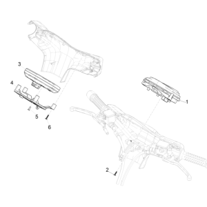 Compteur kilométrique - Poste de pilotage Vespa GTS 300 Super HPE 4V IE ABS Euro 5 2020-2022
