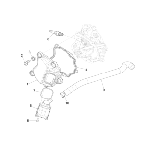 Cache culbuteur - Bougie d'allumage Vespa GTS 300 Super HPE 4V IE ABS Euro 5 2020-2022