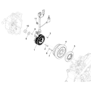 Allumage - Stator - Volant moteur Vespa GTS 300 Super HPE 4V IE ABS Euro 5 2020-2022