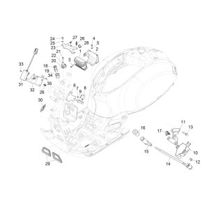 Régulateur de tension - Bobine d'allumage - Pièces électroniques Vespa GTS 300 Super HPE 4V IE ABS Euro 5 2020-2022