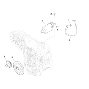 Démarreur - Engrenage de démarrage Vespa GTS 300 Super HPE 4V IE ABS Euro 5 2020-2022