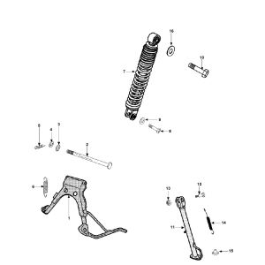 Amortisseur - Standard Peugeot Vivacity 3 2 temps