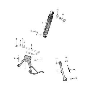 Amortisseur - Standard Peugeot Vivacity 3 4 temps