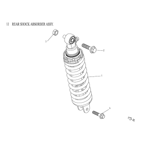 Amortisseur AGM Venom noir