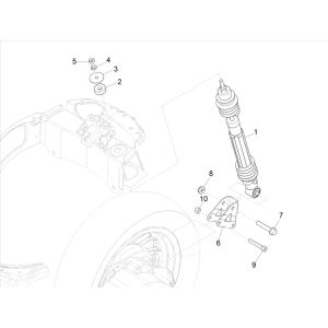 Amortisseur Vespa Elettrica 25/KMH SCH E5 2021 (EMEA)