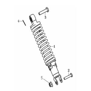 Amortisseur Generic Cracker noir 2010 2 temps