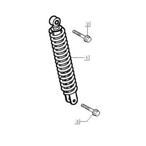 Amortisseur Kymco Vitality 2t ac bleu