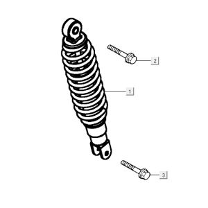 Amortisseur Kymco Vitality 4T AC anthracite