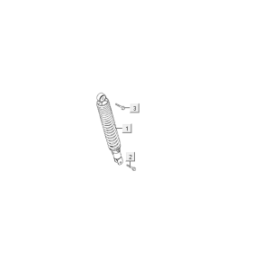 Amortisseur Kymco VP50i injection euro 4 tecno argent