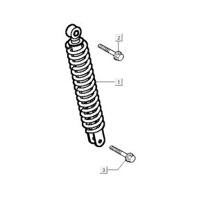 Amortisseur Kymco Yup 2t ac classic green