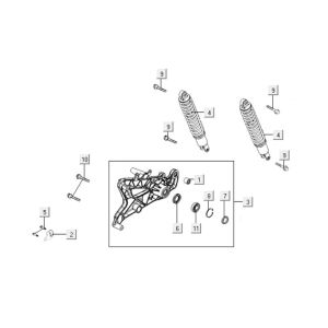 Amortisseurs arrière Kymco Downtown 125i