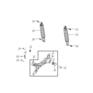 amortisseurs AGILITY 16+ 4T 125 Matte Metallic Light Blue