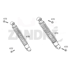 Amortisseurs BTC Riva Sport bleu foncé