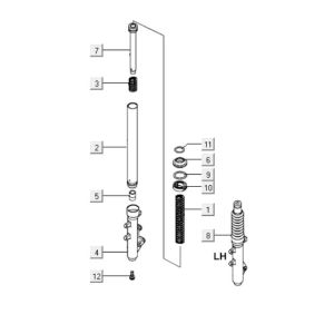 Amortisseurs avant Kymco Downtown 125i