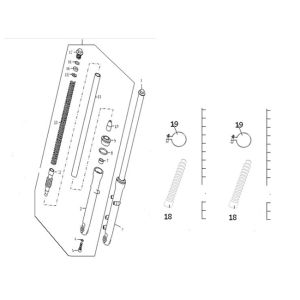 Amortisseur avant Agm Caferacer