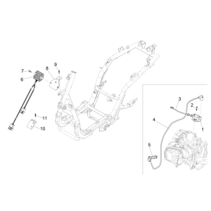 Régulateur de tension Piaggio Fly 125 4 temps 3V IE E3