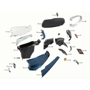 Boite de siège Yadea C1S