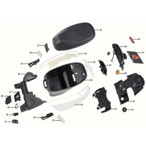 Boite de siège Yadea G5