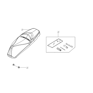 Selle Kymco People S 50i E4 Bleu
