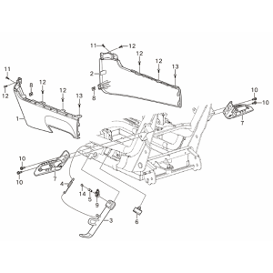 Capot latéral Yadea Voltguard