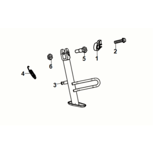 Béquille latérale Sym Symphony ST 50 E5