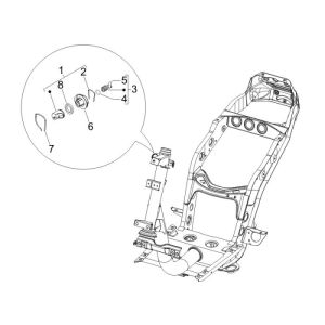 Serrure 4 temps Piaggio Fly