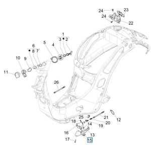 Serrures Vespa Primavera 125 4T 3V IE ABS