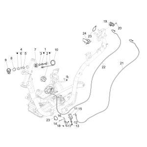 Serrures Piaggio Medley 125 4T IE ABS E4 2016-2019 (EMEA)