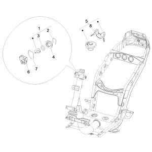 Serrures Piaggio Fly 125 4 temps 3V IE E3