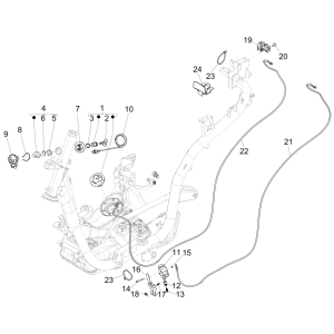 Serrures Piaggio Medley 150 4T IE ABS E4 2016-2020 (EMEA)
