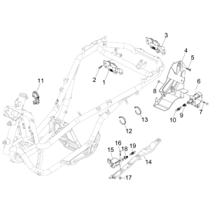 Serrures Piaggio MP3 300LT Sport 2009-2014