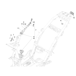 Serrures Piaggio NRG Power DD 2007-2017