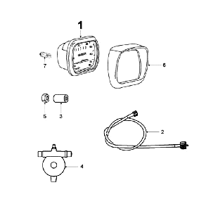 Compteur de vitesse Peugeot Vogue Black